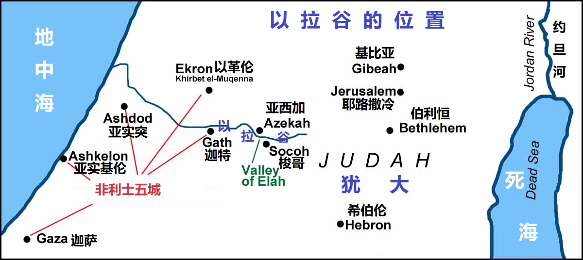 上图：以拉谷的位置。